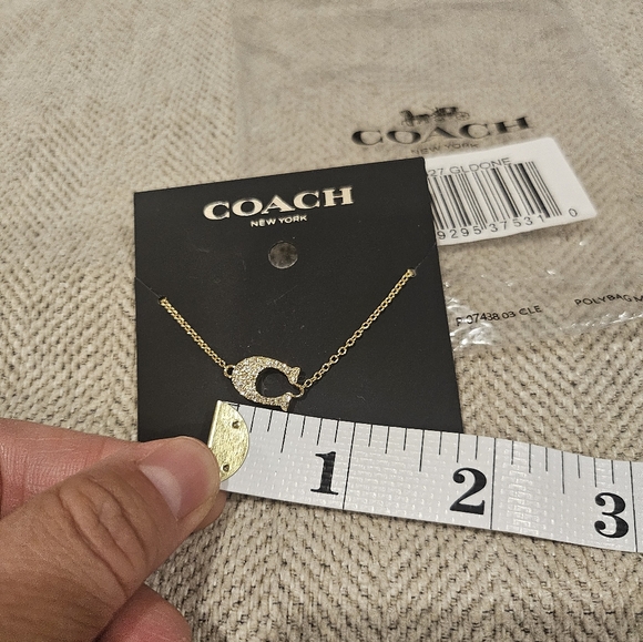 New Coach Goldtone Chain Slider Bracelet - Picture 8 of 8